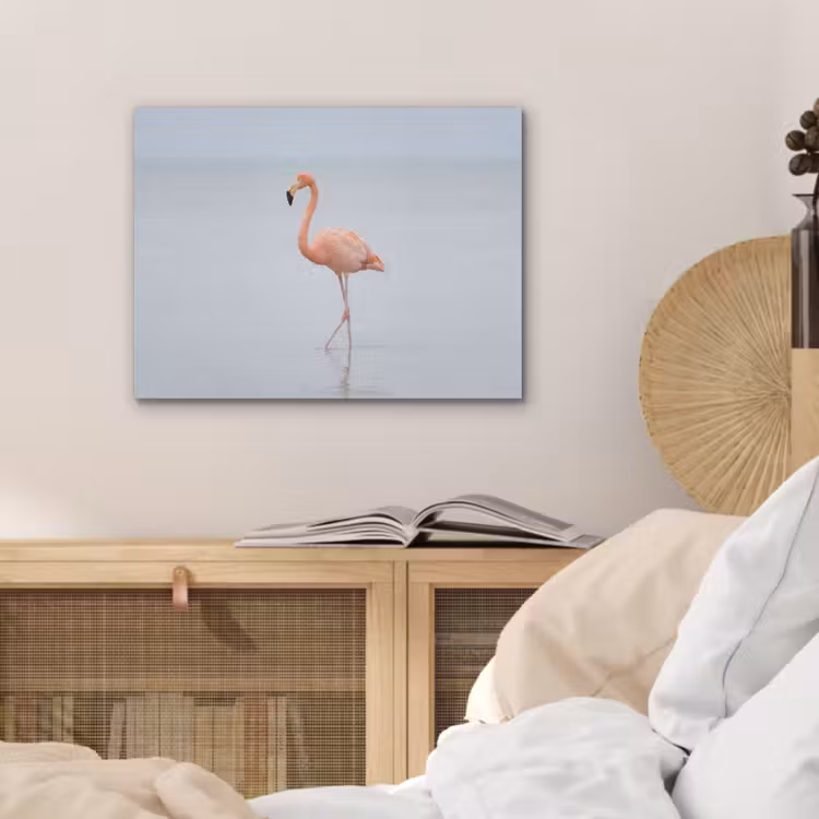 Flamingo - Zee - Roze PET vilt klein -sfeer3