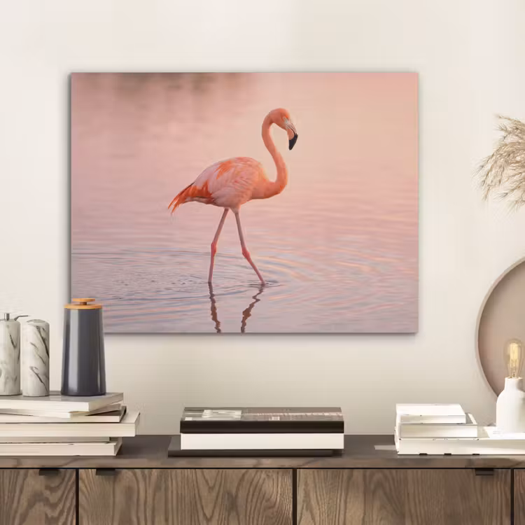 Flamingo - Water - Roze PET vilt klein -sfeer1