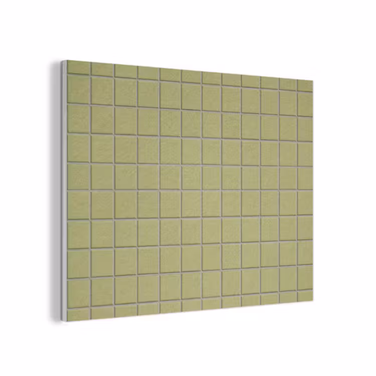 Tegel - Patroon - Olijfgroen PET vilt klein 837 -3d