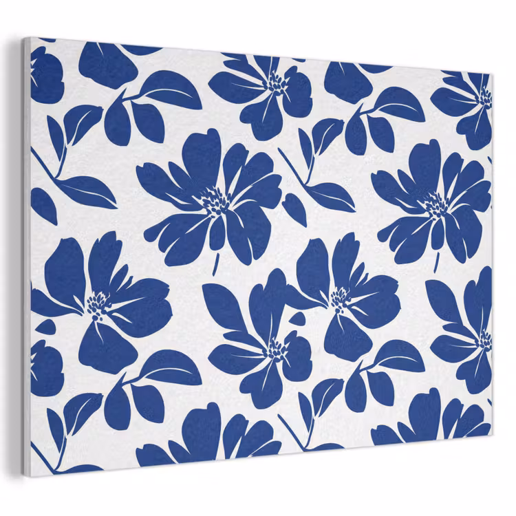 Floraal - Modern - Blauw PET vilt klein 837 -3d
