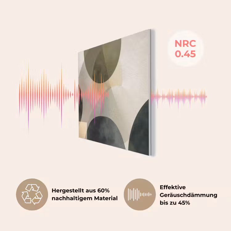 Vlakken - Abstract - Beige - Cirkels PET vilt klein -USP_DE