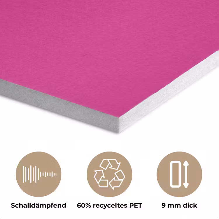 Focus - Smiley - Roze PET vilt klein -closeup_DE