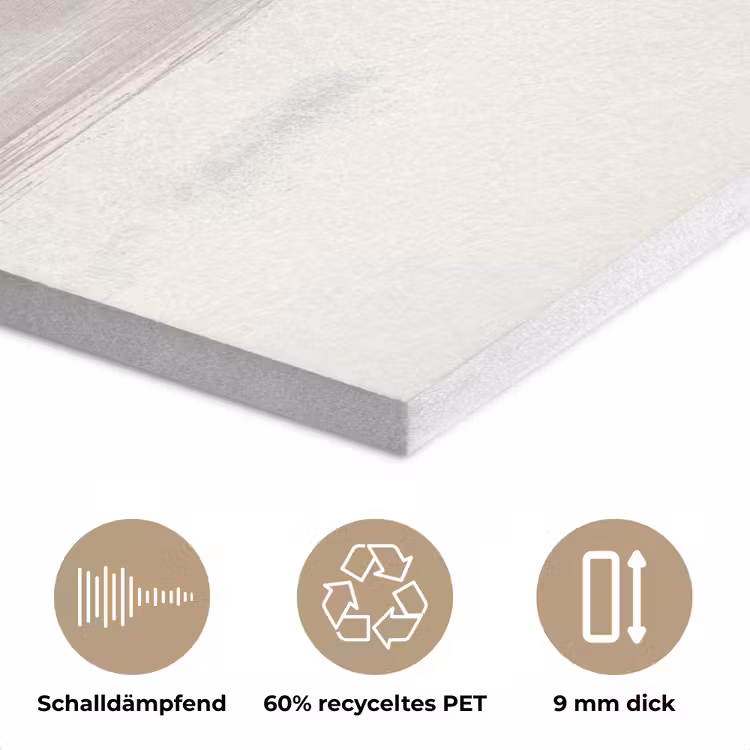 Vormen - Penseelstreken - Abstract - Goud PET vilt klein -closeup_DE