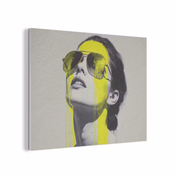 Vrouw - Bril - Verf PET vilt klein -3d