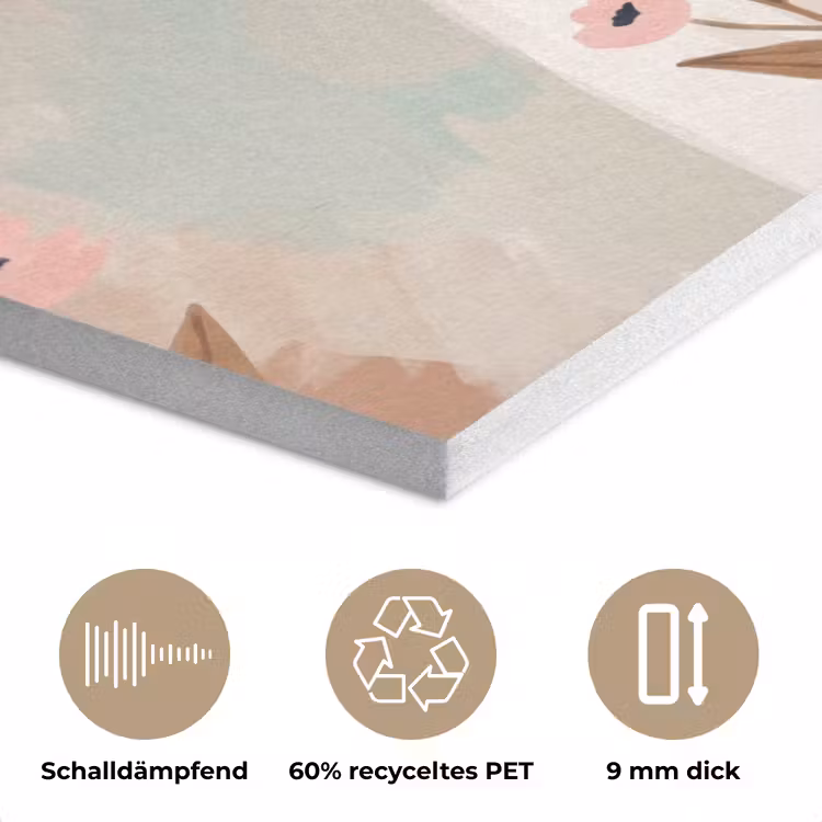 Vrouw - Kimono - Pastel PET vilt klein -closeup_DE