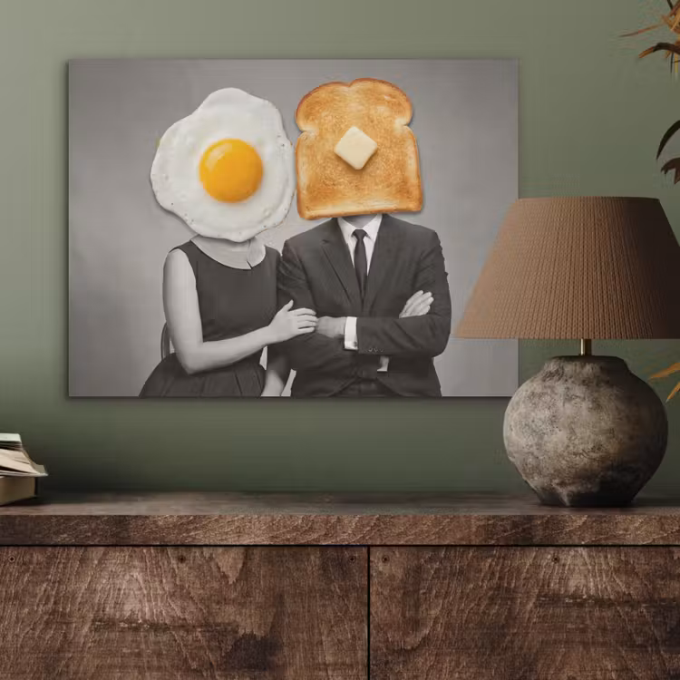 Ontbijt - Koppel - Ei - Brood PET vilt klein -sfeer2