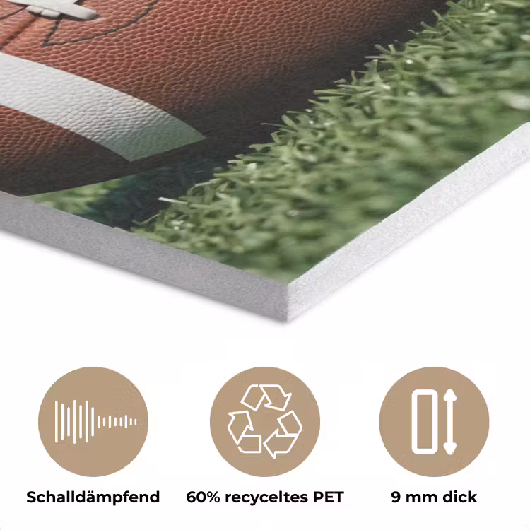 Football - Veld - Stadion - Sport PET vilt klein -closeup_DE