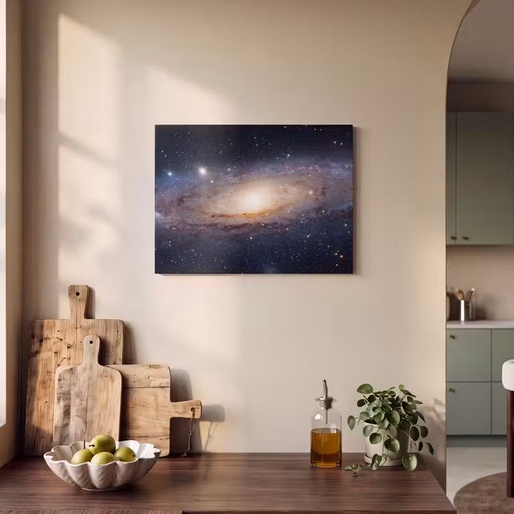 Akustikbild - Galaxie – Weltraum – Kosmos - Sterrenstelsel - Ruimte - Kosmos PET vilt klein