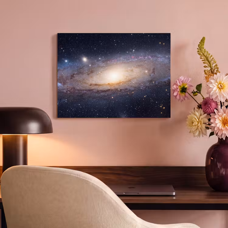 Akustikbild - Galaxie – Weltraum – Kosmos - Sterrenstelsel - Ruimte - Kosmos PET vilt klein