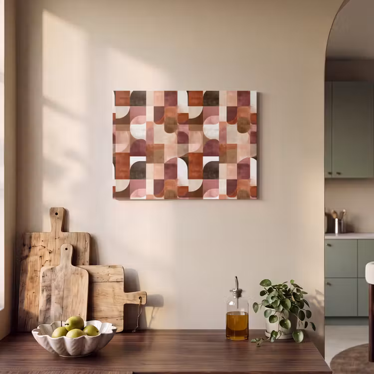 Geometrie - Modern - Retro PET vilt klein 837 -sfeer2