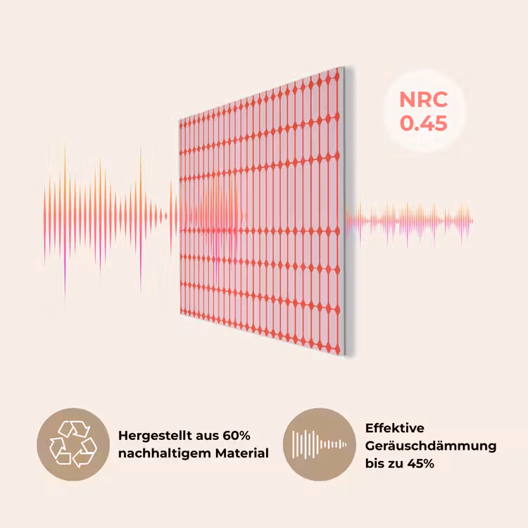 Geometrisch - Minimalistisch - Rood - Roze PET vilt klein 837 -USP_DE