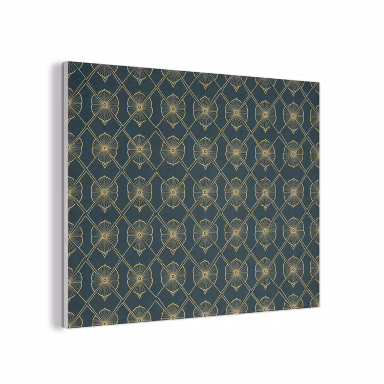 Geometrisch - Elegant - Groen PET vilt klein 837 -3d