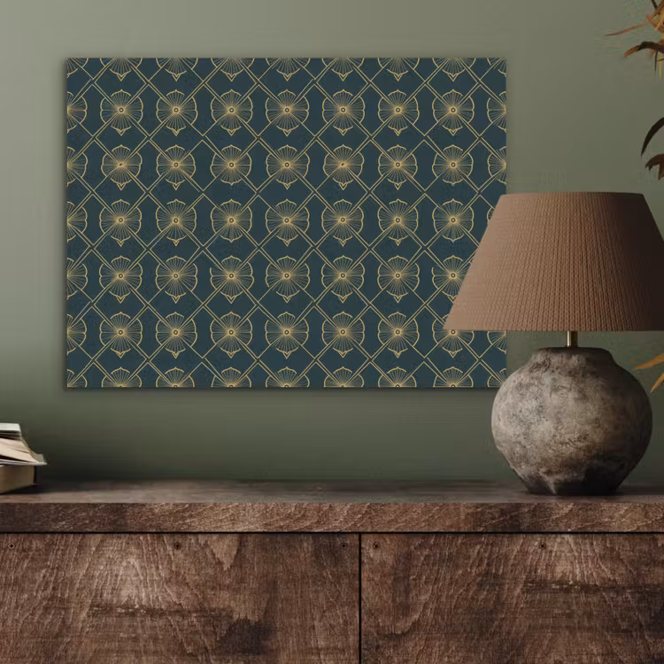 Geometrisch - Elegant - Groen PET vilt klein 837 -sfeer2