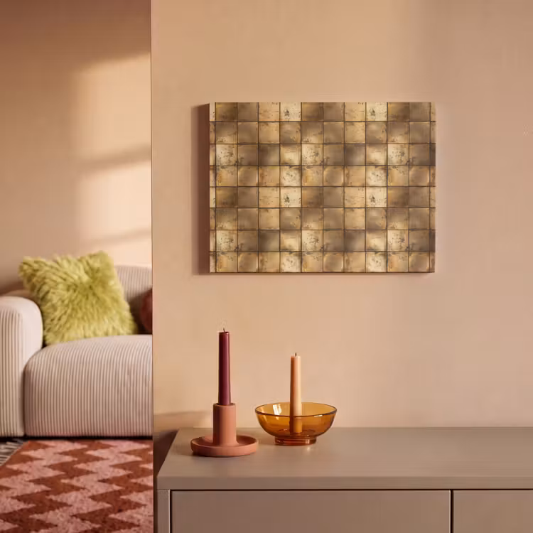 Geometrisch - Tegels - Goud PET vilt klein 837 -sfeer1