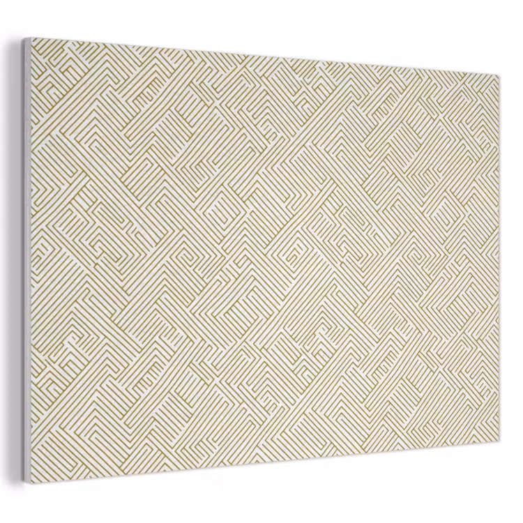 Geometrisch - Lijnen - Groen PET vilt klein 837 -3d