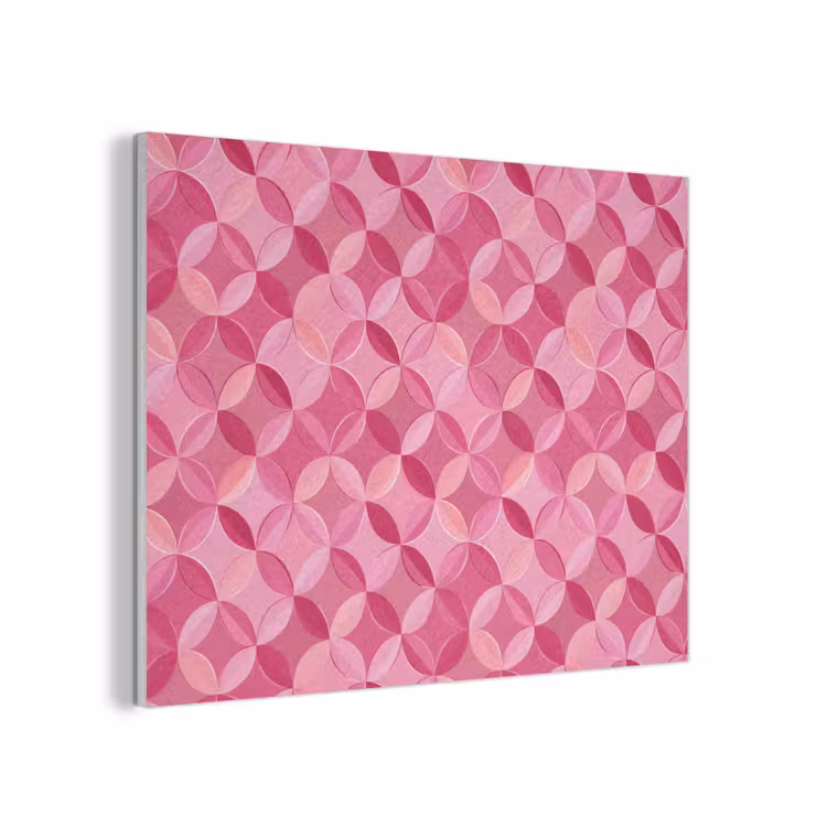 Geometrisch - Mozaïek - Modern - Roze PET vilt klein 837 -3d