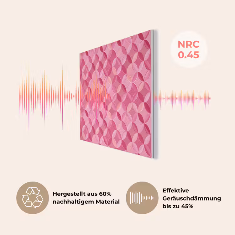 Geometrisch - Mozaïek - Modern - Roze PET vilt klein 837 -USP_DE