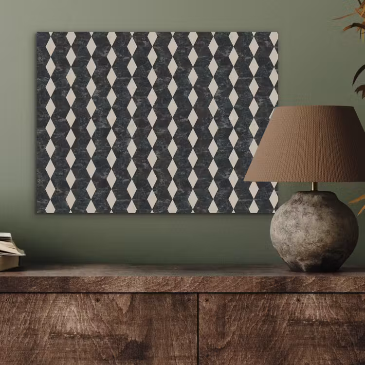Geometrisch - Patroon - Marmer - Groen PET vilt klein 837 -sfeer2