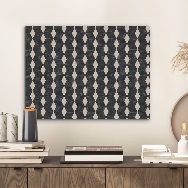 Geometrisch - Patroon - Marmer - Groen PET vilt klein 837 -sfeer1