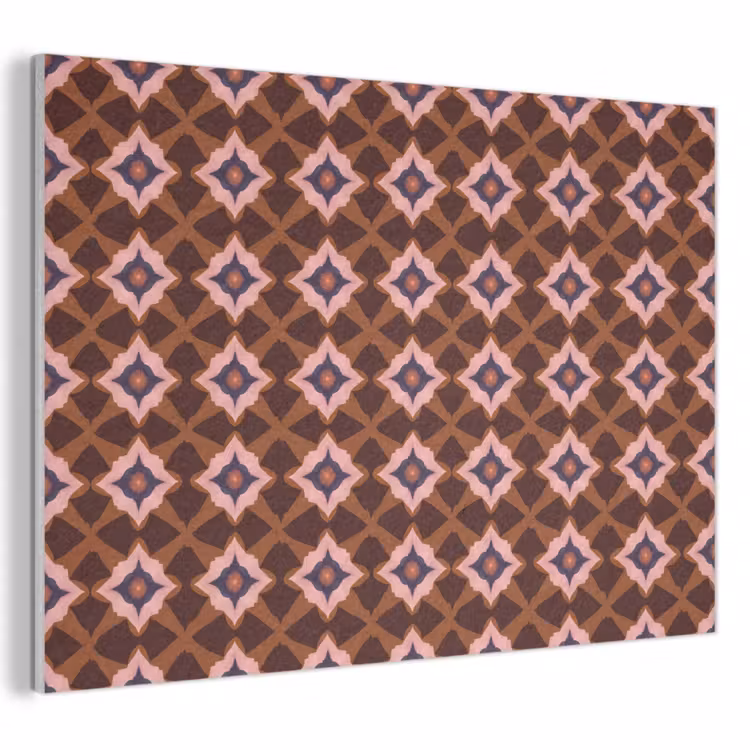 Geometrisch - Sierlijk - Bruin PET vilt klein 837 -3d