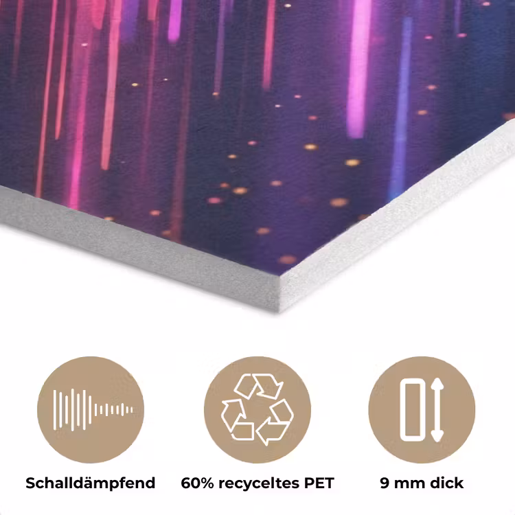 Snelheid - Kosmos - Kleurrijk PET vilt klein -closeup_DE