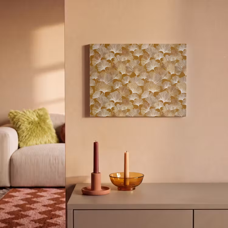 Ginkgo - Bladeren - Goud PET vilt klein 837 -sfeer1