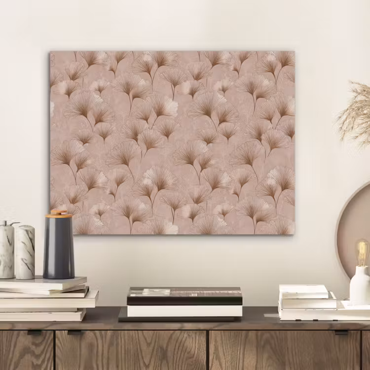 Ginkgo - Patroon - Roze PET vilt klein 837 -sfeer1