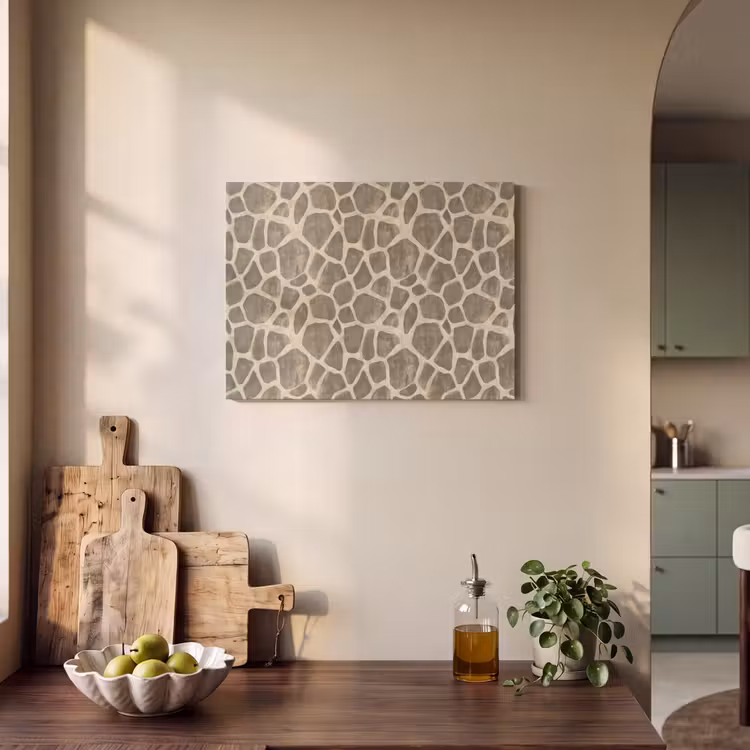 Giraf - Patroon - Beige - Bruin PET vilt klein 837 -sfeer2