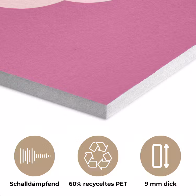 Girl power - Wolk - Roze PET vilt klein -closeup_DE