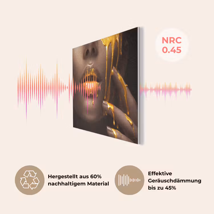 Goud - Vrouw - Verf - Lippen - Luxe PET vilt klein -USP_DE