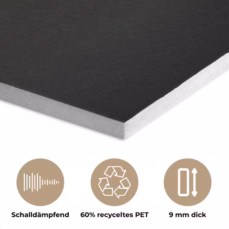 Goud - Glanzend - Wereldkaart - Luxe PET vilt klein -closeup_DE