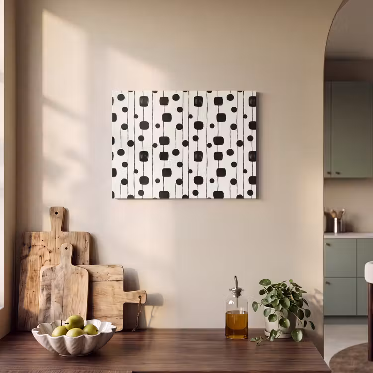 Grafisch - Modern - Zwart PET vilt klein 837 -sfeer2
