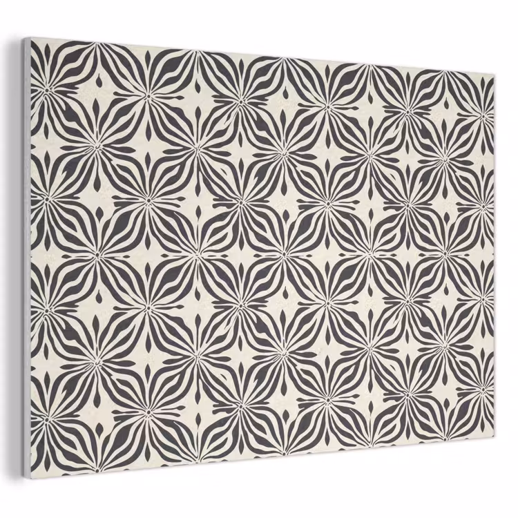 Grafisch - Patroon - Zwart PET vilt klein 837 -3d