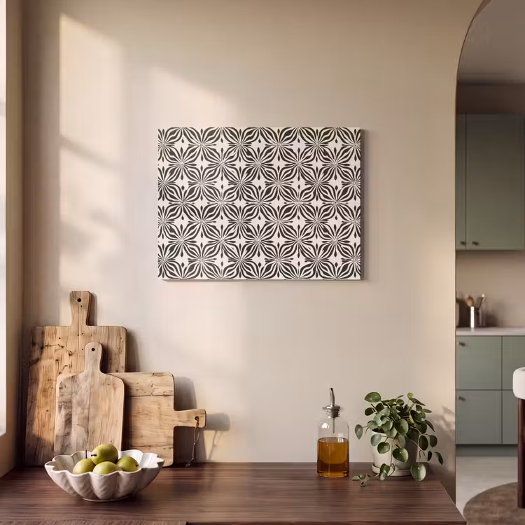 Grafisch - Patroon - Zwart PET vilt klein 837 -sfeer2