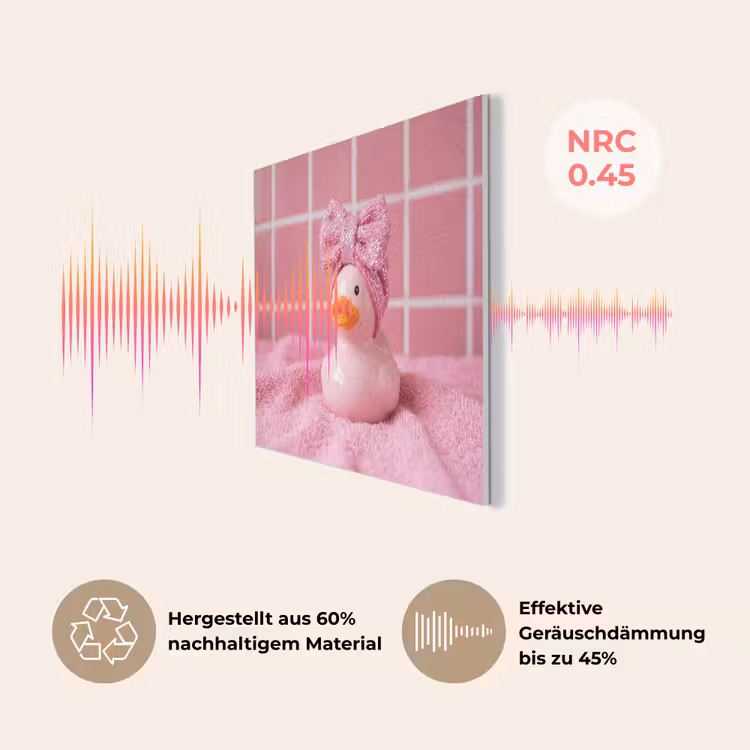Badeend -Strik - Roze PET vilt klein -USP_DE