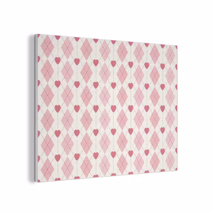 Ruiten - Klassiek - Roze - Wit PET vilt klein 837 -3d