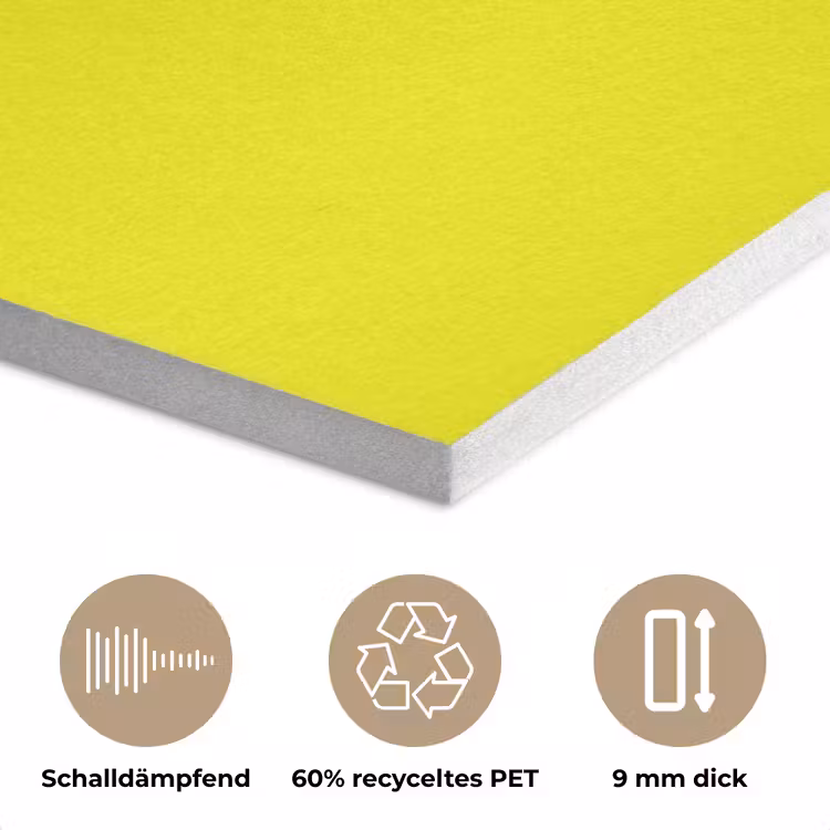 Bright - Canary - Geel PET vilt klein 837 -closeup_DE