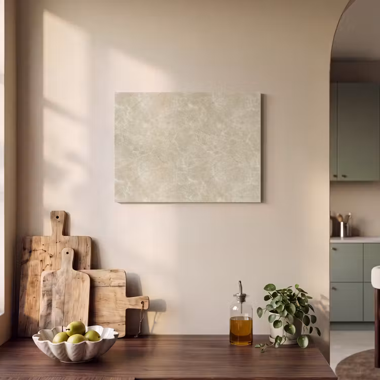 Lichtbeige - Marmer - Diffusie adering PET vilt klein 837 -sfeer2