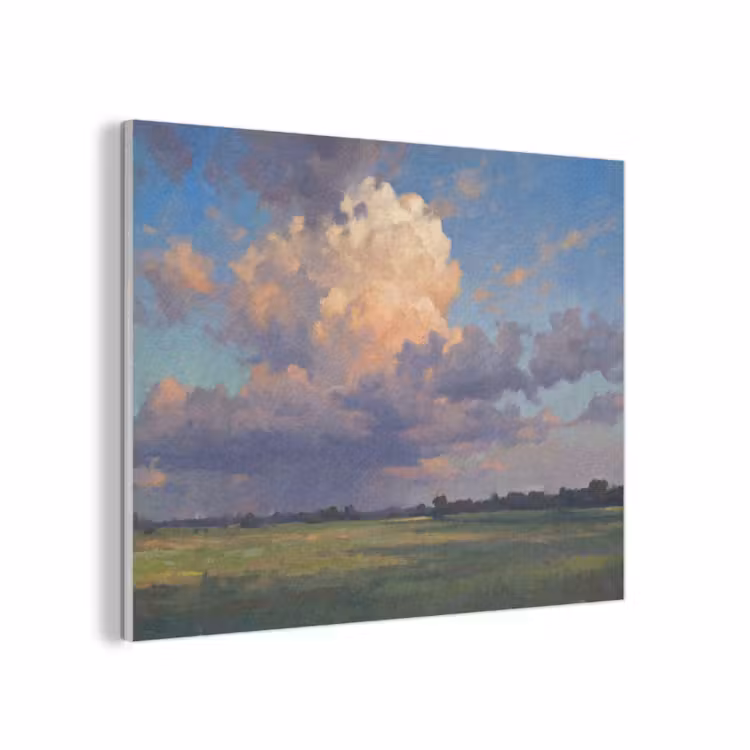 Lucht - Wolken - Landschap - Modern - Oranje PET vilt klein -3d