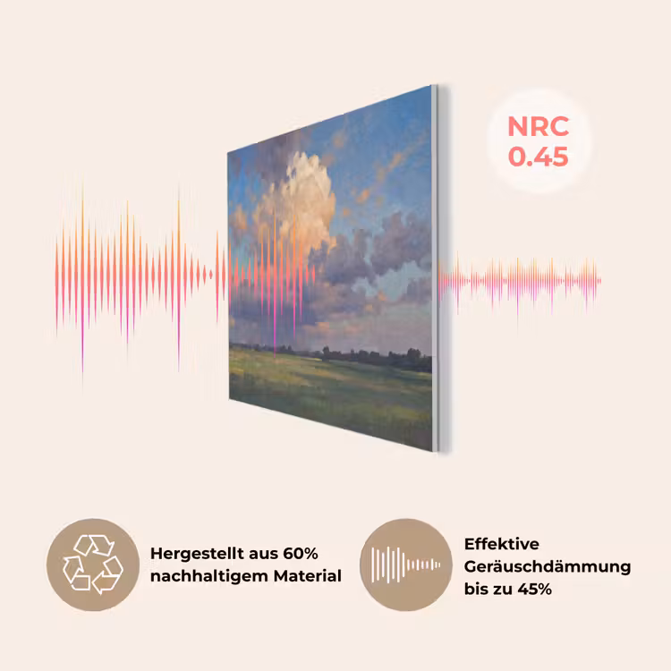 Lucht - Wolken - Landschap - Modern - Oranje PET vilt klein -USP_DE