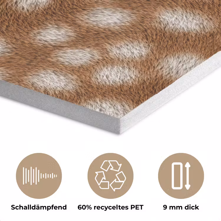 Hert - Bruin - Vacht PET vilt klein 837 -closeup_DE