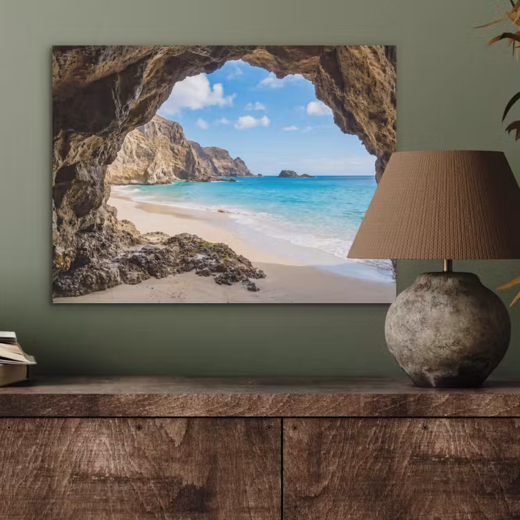 Grot - Strand - Zee - Blauw PET vilt klein -sfeer2