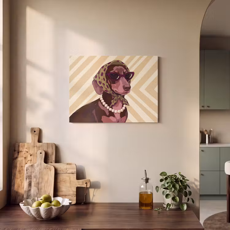 Hond - Zonnebril - Hoofddoek - Dieren - Modern PET vilt klein -sfeer2