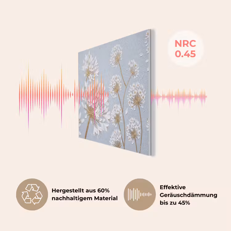 Illustratie - Bloemen - Blauw PET vilt klein -USP_DE