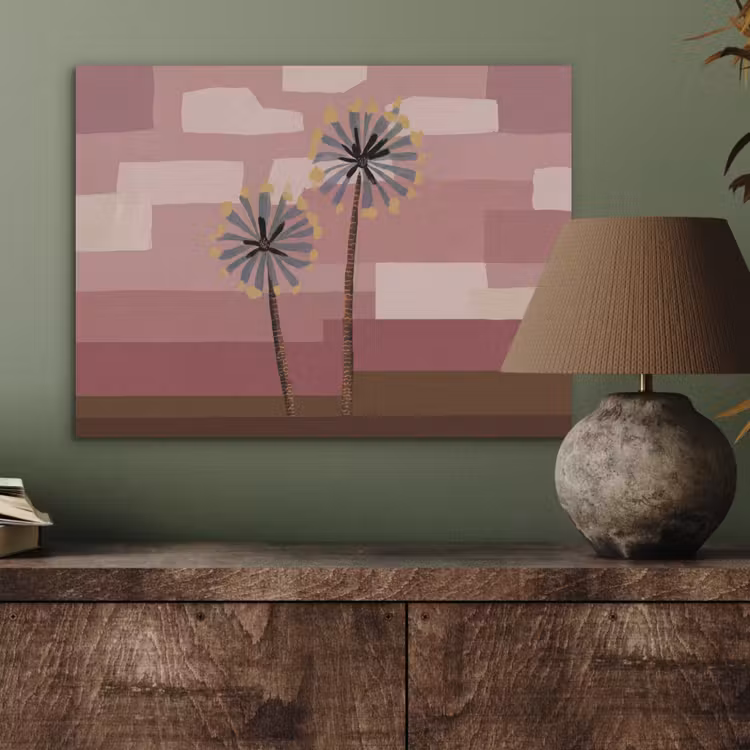 Illustratie - Bloemen - Vlakken - Abstract PET vilt klein -sfeer2