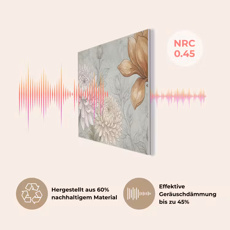 Illustratie - Bloemen - Groen PET vilt klein -USP_DE