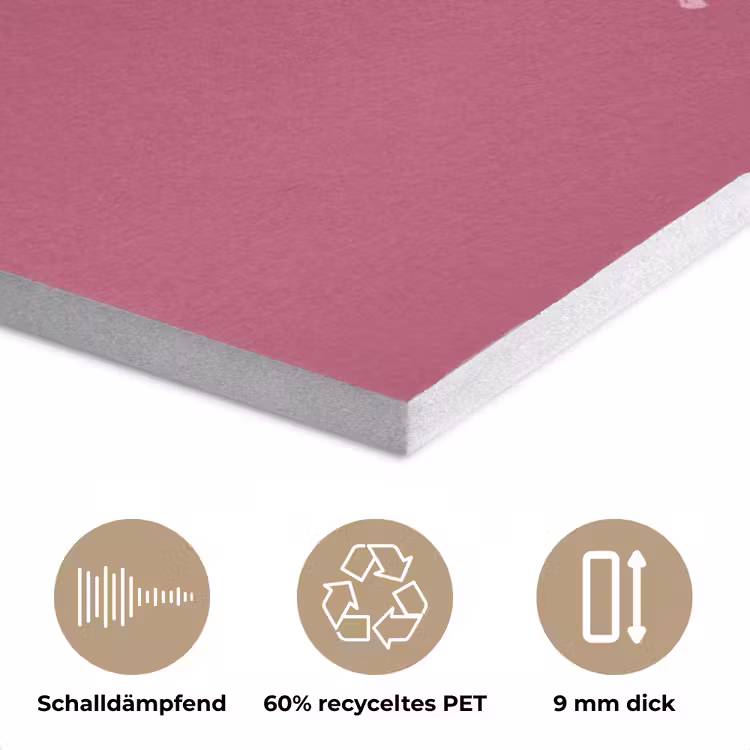 eat me out don't stress me out - Roze - Minimalistisch PET vilt klein -closeup_DE