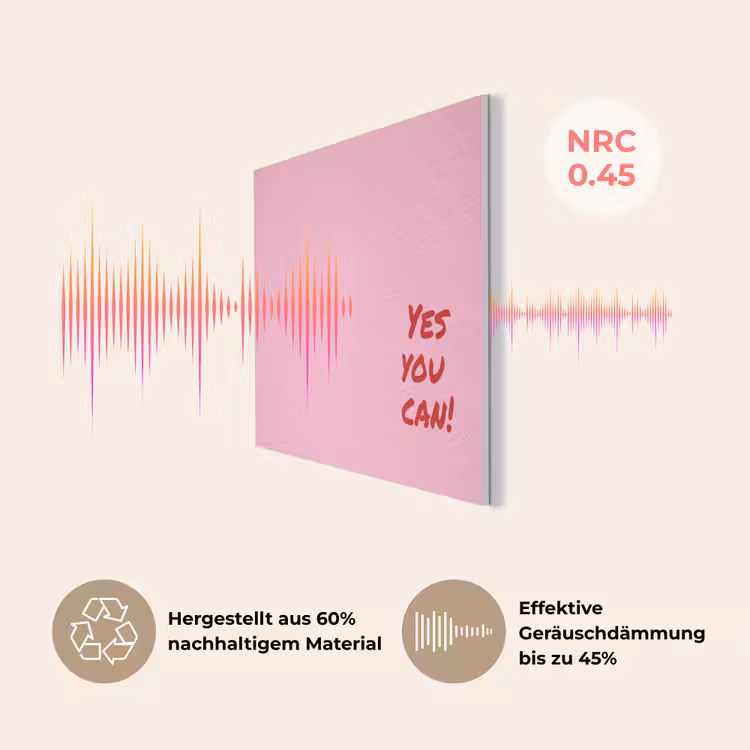 Yes you can do it - Rood - Roze PET vilt klein -USP_DE
