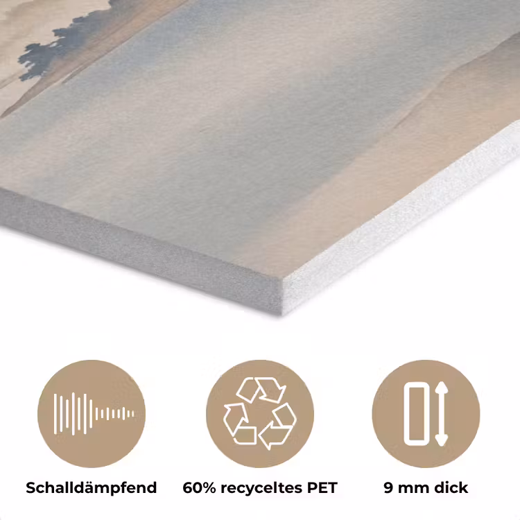 Japans - Landschap - Beige PET vilt klein -closeup_DE