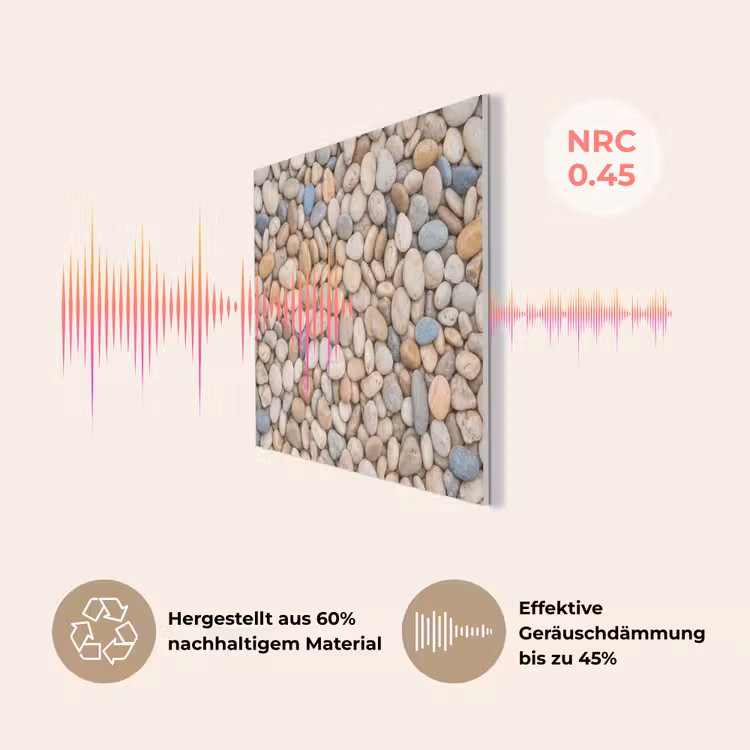 Kiezelstenen - Natuur - Textuur - Beige - Grijs PET vilt klein -USP_DE